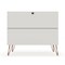 Manhattan Comfort Rockefeller Dresser in Off White and Nature, PK2 2-103GMC3 - alternate 6